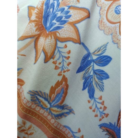 Women's Vintage Floral Print Kimono Style Tie Waist Bohemian Dress, NWT - Picture 4 of 7